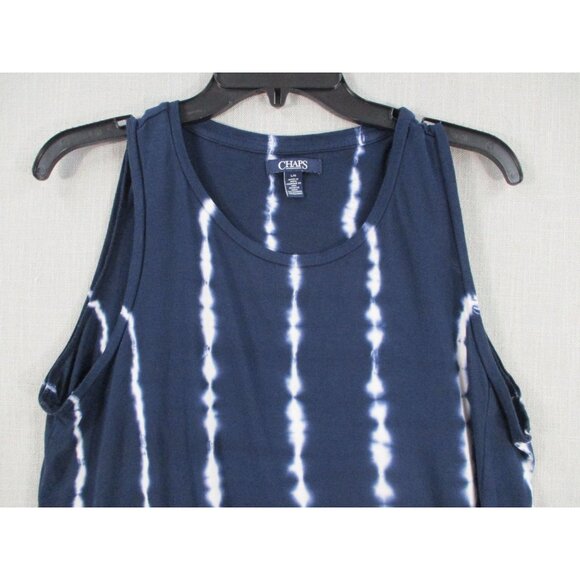 Chaps Womens Tie-Dye Side Tie Tank Top Women Size L/G - Picture 2 of 8